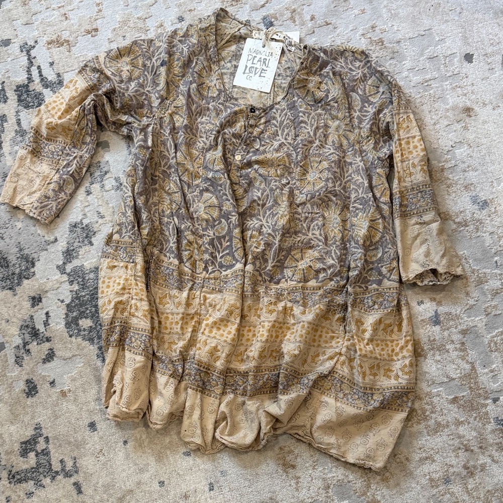 Bohemian Patterned Tunic Top
